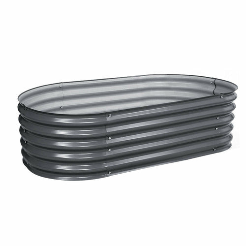 Greenfingers 160X80X42CM Galvanised Raised Garden Bed Steel Instant