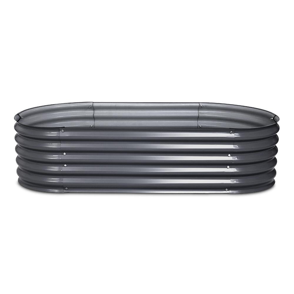 Greenfingers 160X80X42CM Galvanised Raised Garden Bed Steel Instant
