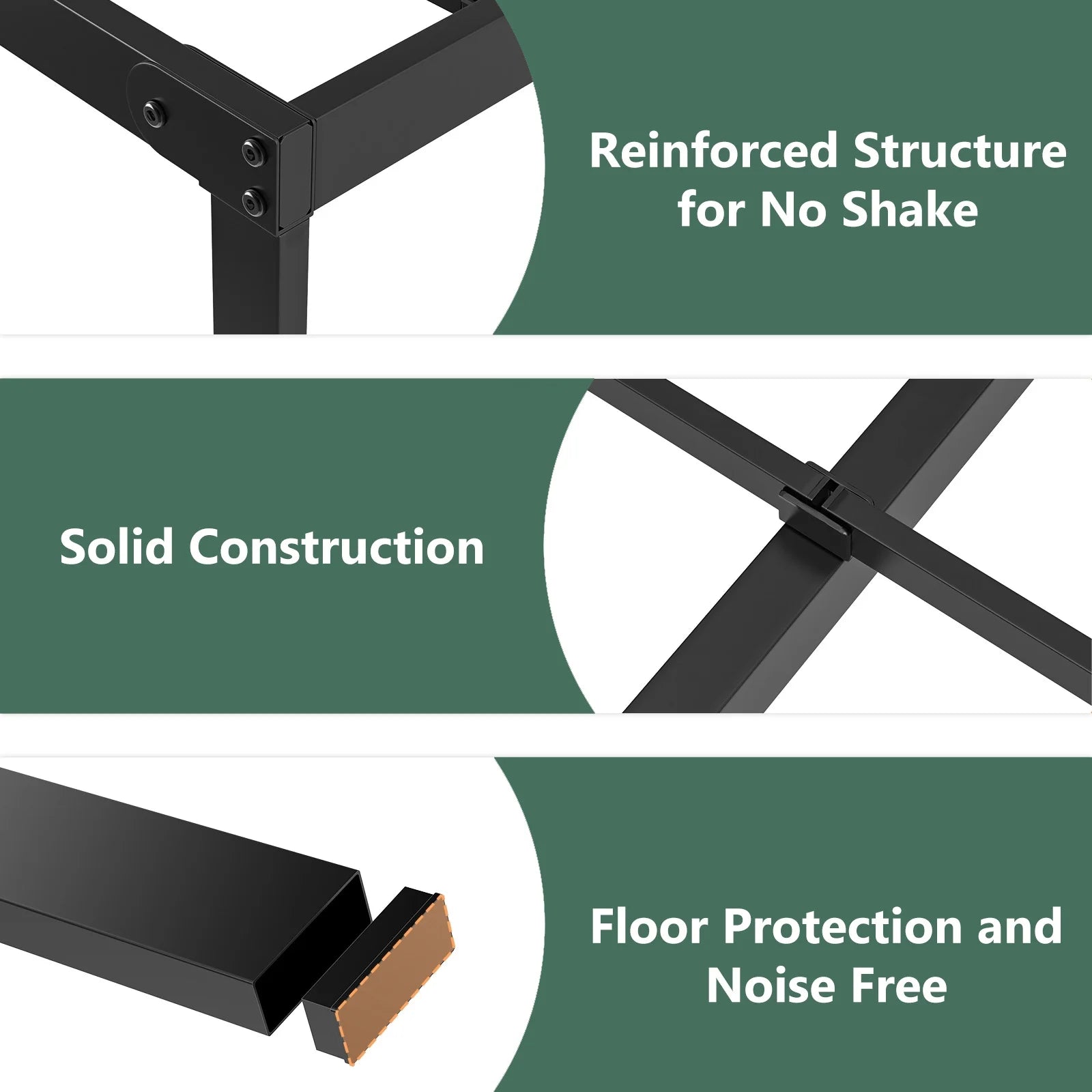 Bed Frame, Twin Size Metal Platform Bed Frame,No Box Spring Needed, Quiet & Sturdy