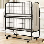 Twin Size Folding Bed 38" X 75" Rollaway Guest Bed Portable Sleeper Bed