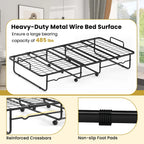 Twin Size Folding Bed 38" X 75" Rollaway Guest Bed Portable Sleeper Bed
