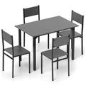 5 Piece Dining Table Set Industrial Style Kitchen Table and Chairs for 4