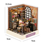 New 3D Wooden Puzzle Mini Doll House DIY Small House Kit Building Assembly Model Toy Home with LED Light Dollhouse Xmas Gifts