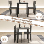 5 Piece Dining Table Set Industrial Style Kitchen Table and Chairs for 4