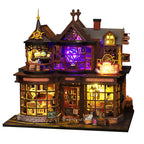 New 3D Wooden Puzzle Mini Doll House DIY Small House Kit Building Assembly Model Toy Home with LED Light Dollhouse Xmas Gifts