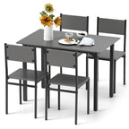 5 Piece Dining Table Set Industrial Style Kitchen Table and Chairs for 4