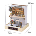 New 3D Wooden Puzzle Mini Doll House DIY Small House Kit Building Assembly Model Toy Home with LED Light Dollhouse Xmas Gifts