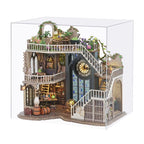 New 3D Wooden Puzzle Mini Doll House DIY Small House Kit Building Assembly Model Toy Home with LED Light Dollhouse Xmas Gifts